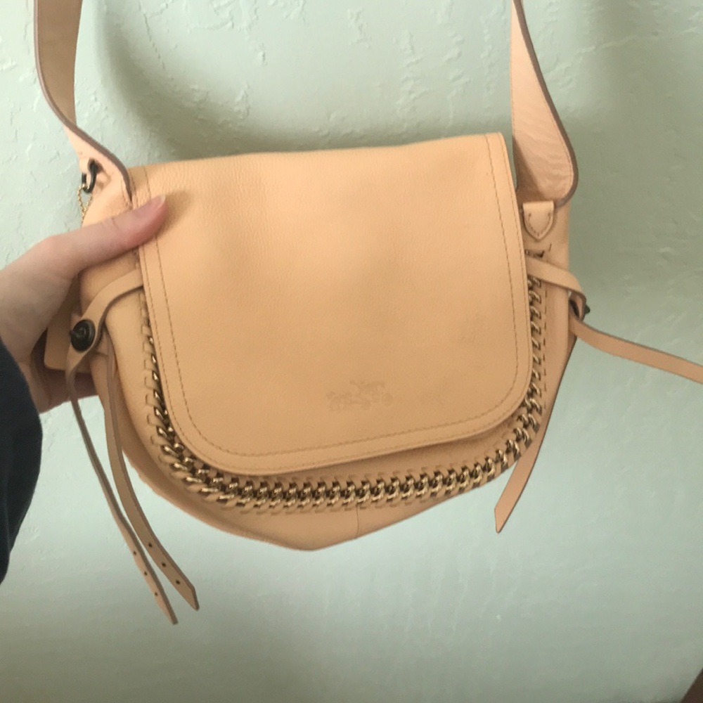 Baby pink coach bag